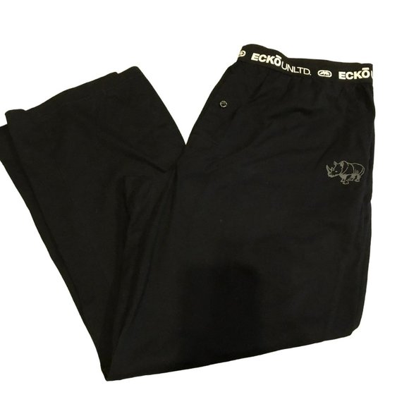 Ecko Unltd Men's Pajama Pants Sz XL Black - Picture 1 of 4